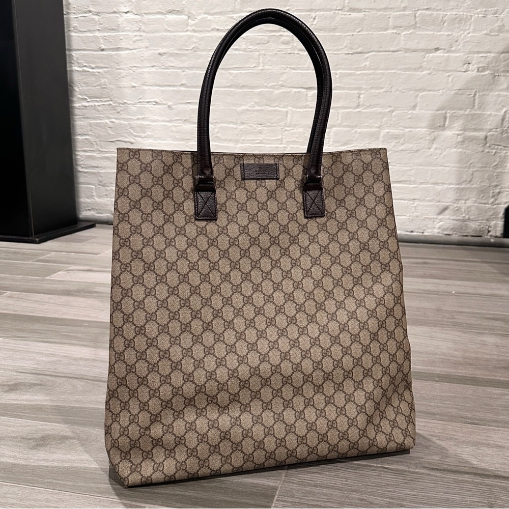 Gucci vintage monogram shoulder tote bag